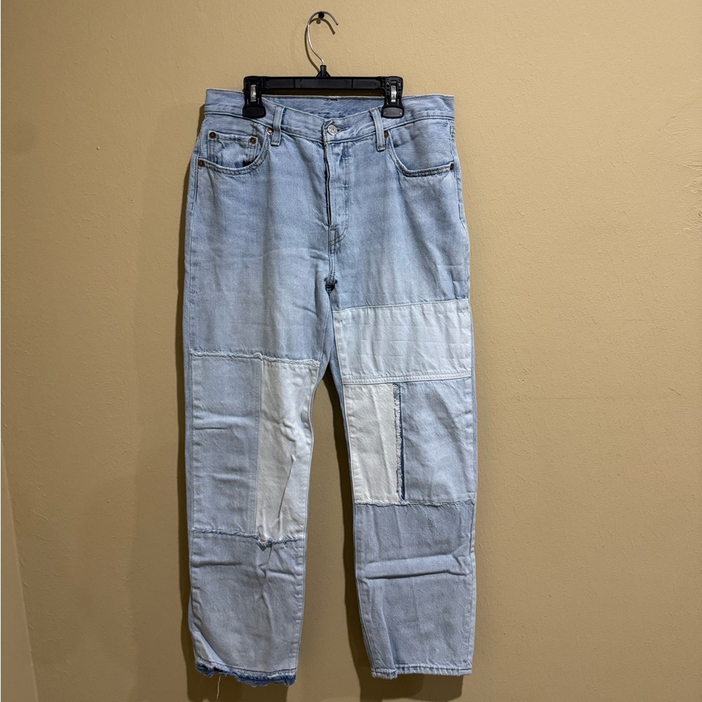 Levi’s Women’s Patchwork Light Blue Jeans